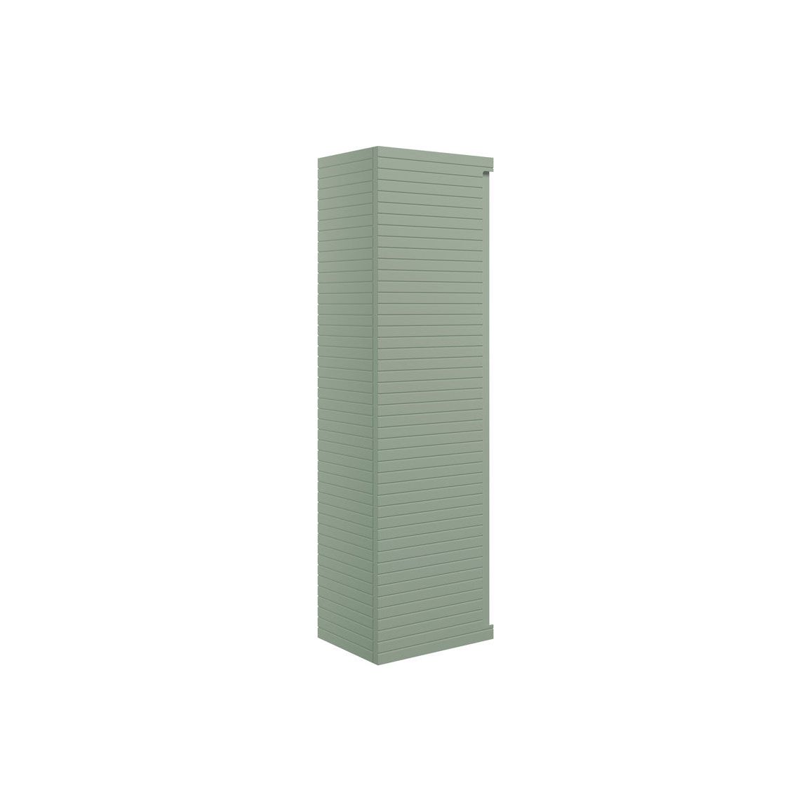 Basset 350mm Wall Hung 1 Door Tall Unit - Matt Willow Green