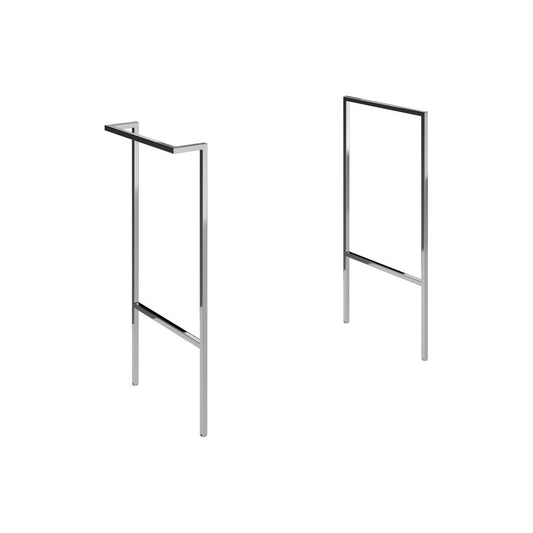 Henshall Optional Frame with Integrated Towel Rail - Chrome