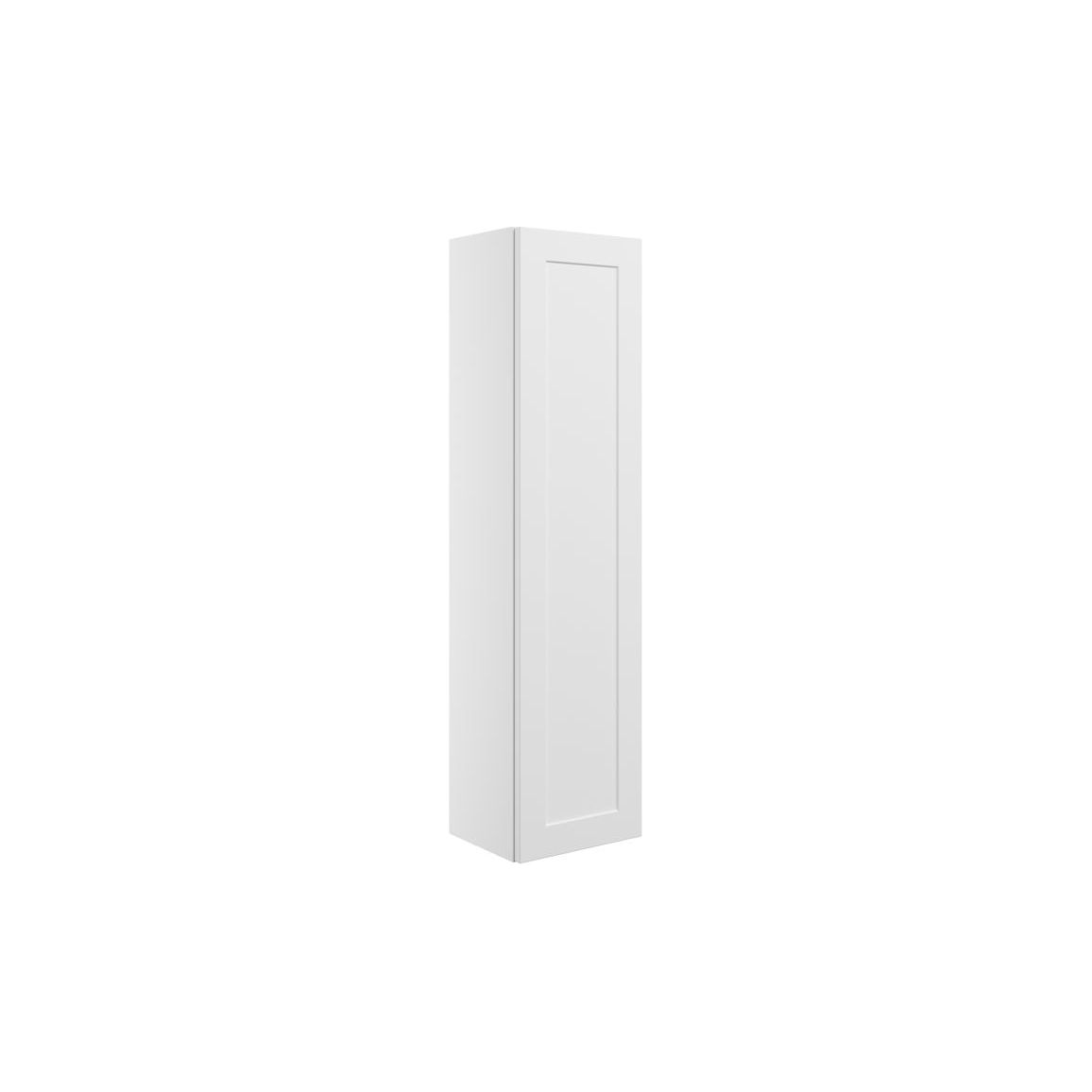 Wetherby 350mm Wall Hung 1 Door Tall Unit - Matt White