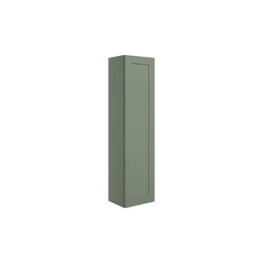 Wetherby 350mm Wall Hung 1 Door Tall Unit - Matt Reed Green