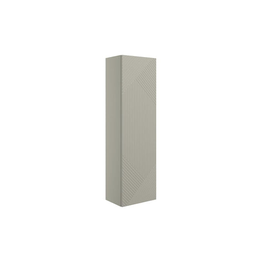 Reed 350mm Wall Hung 1 Door Tall Unit - Matt Oat