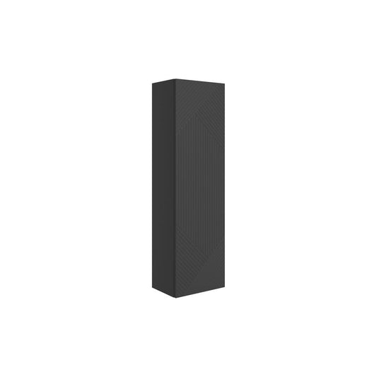 Reed 350mm Wall Hung 1 Door Tall Unit - Matt Graphite Grey