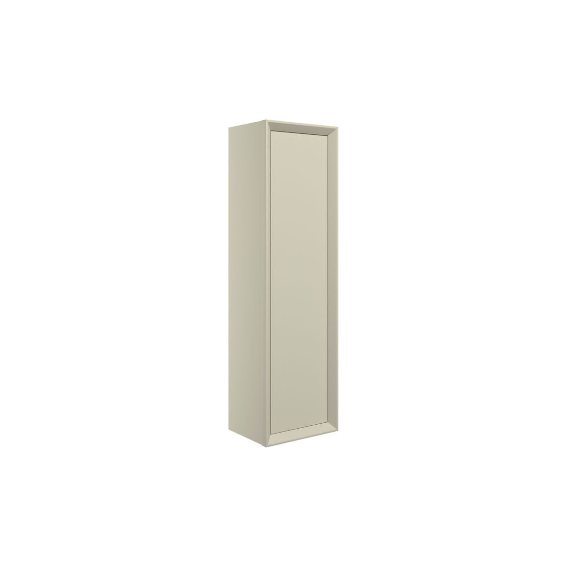 Brimsley 345mm Wall Hung 1 Door Tall Unit - Matt Cotton