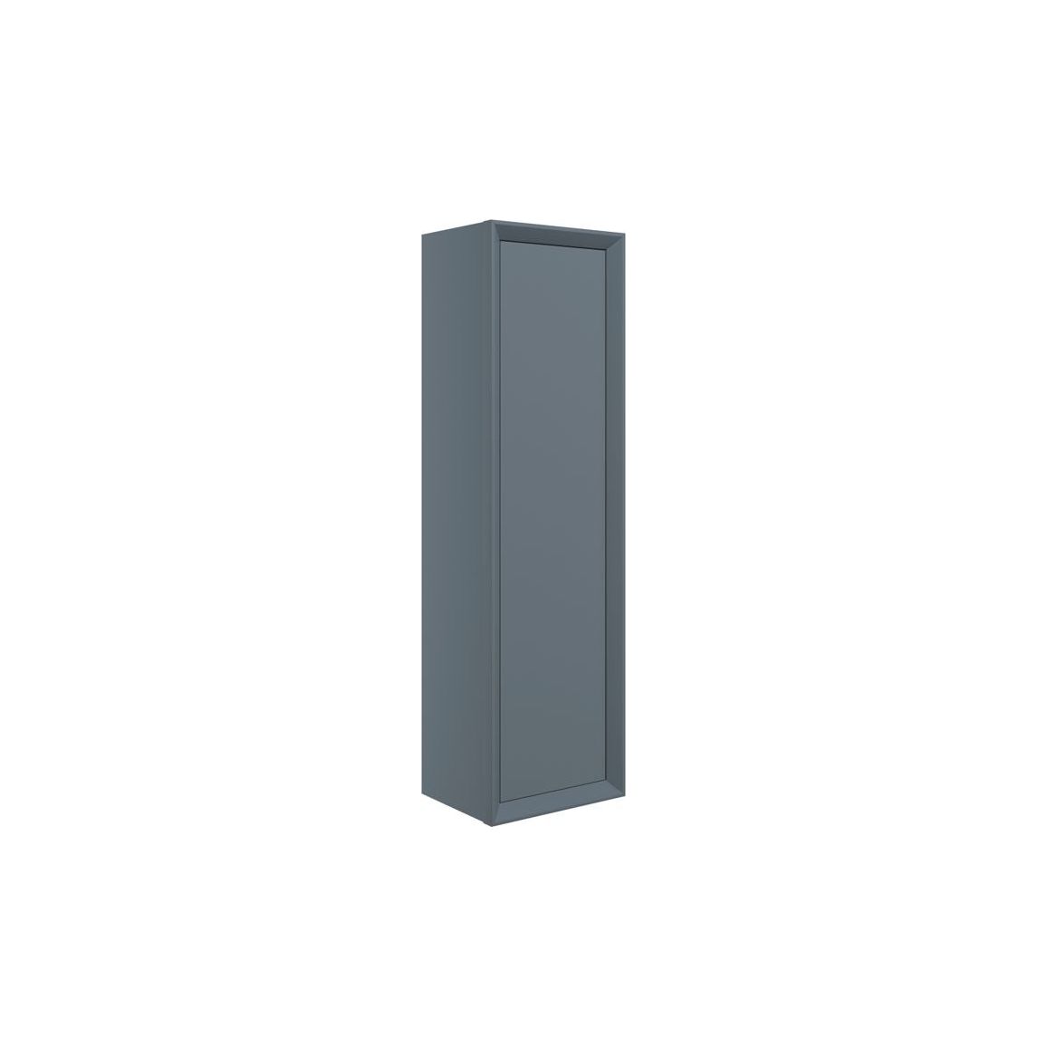 Brimsley 345mm Wall Hung 1 Door Tall Unit - Matt Storm Blue