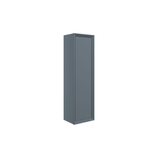 Brimsley 345mm Wall Hung 1 Door Tall Unit - Matt Storm Blue