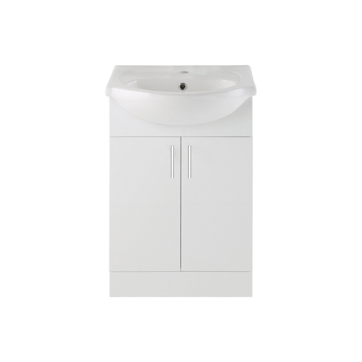 Whitby 655mm Basin Unit & Basin - White Gloss