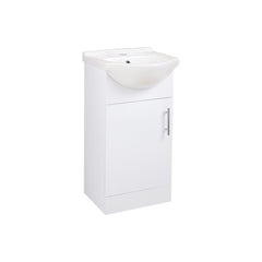 Whitby 450mm Basin Unit & Basin - White Gloss