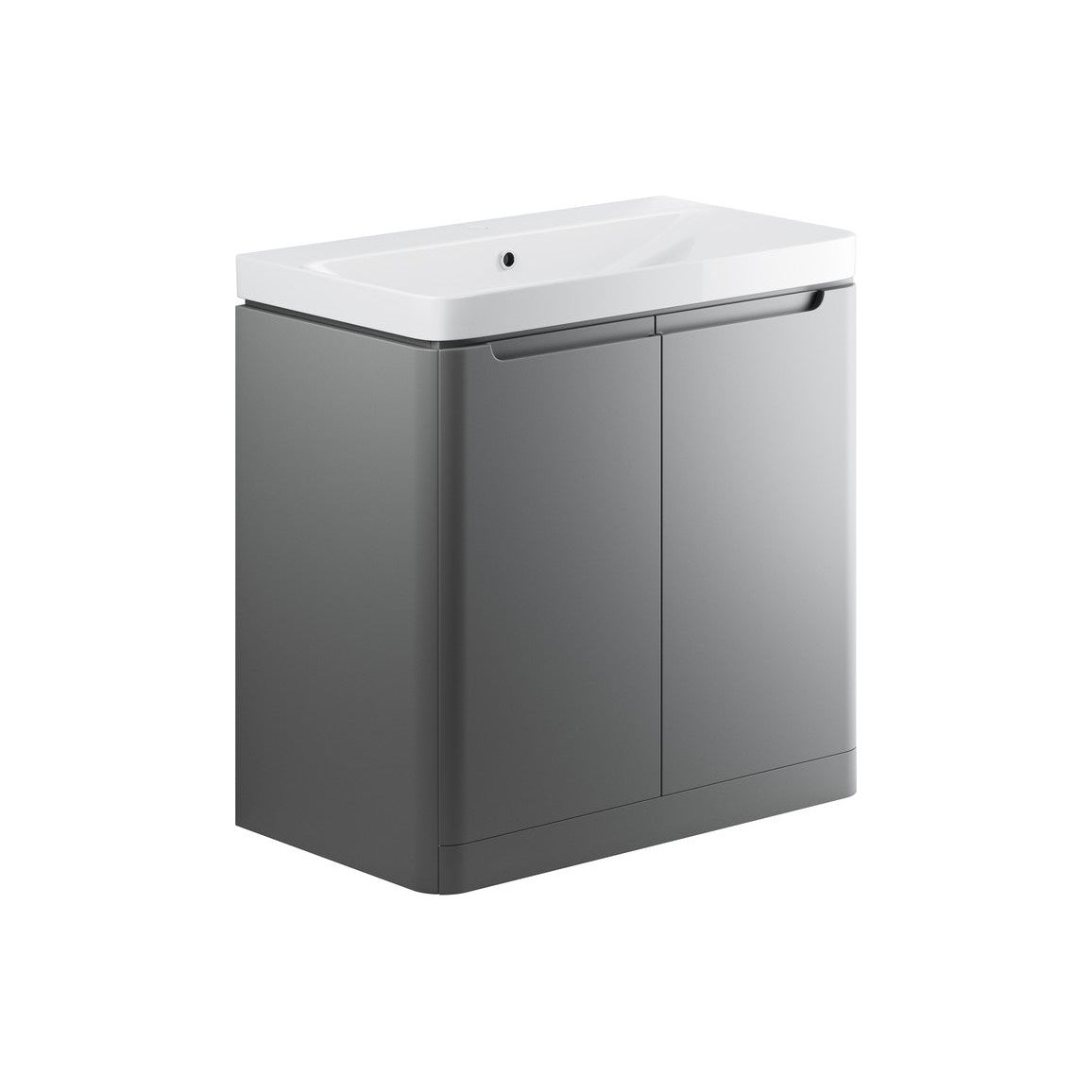 Varley 800mm 2 Door Floor Standing Basin Unit - Matt Grey