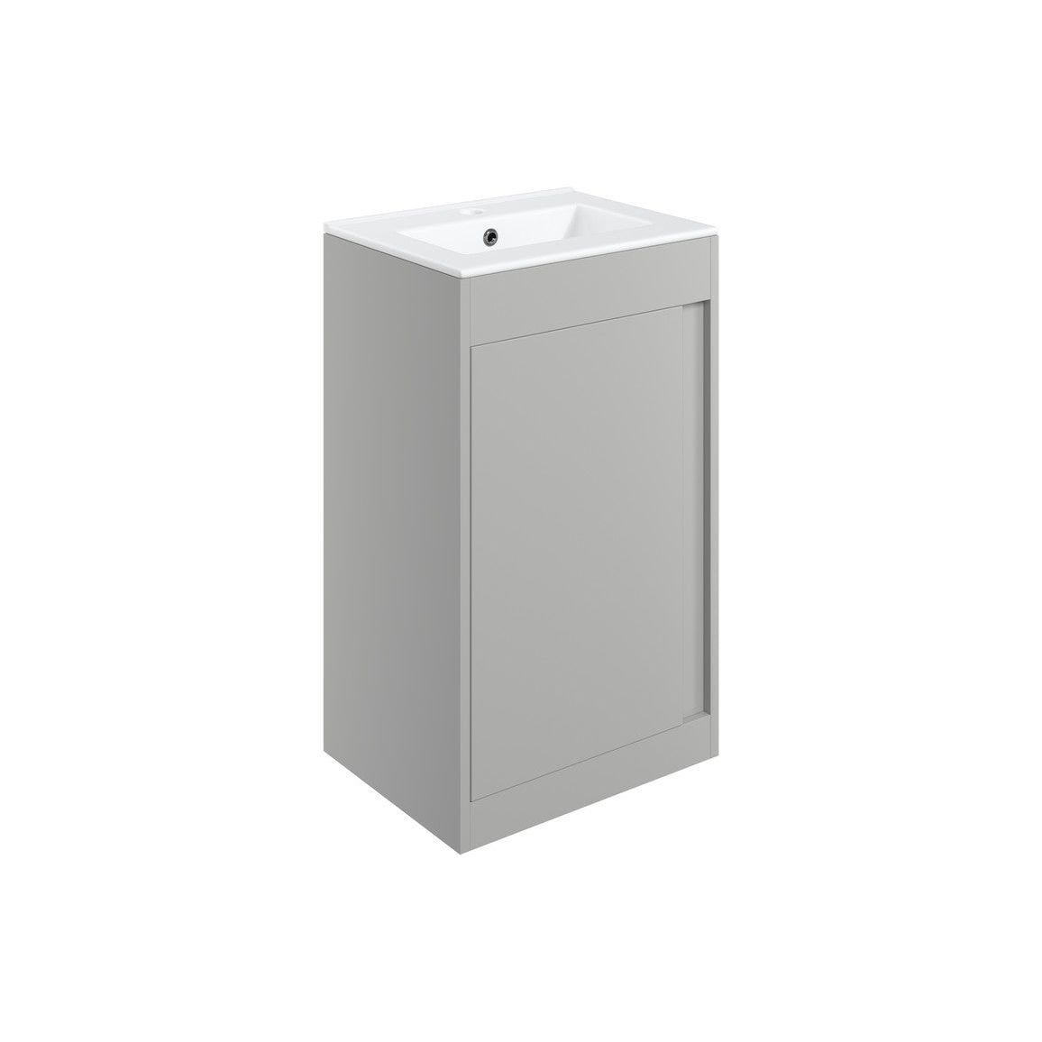 Danbury 510mm Floor Standing Unit Inc. Basin - Matt Light Grey