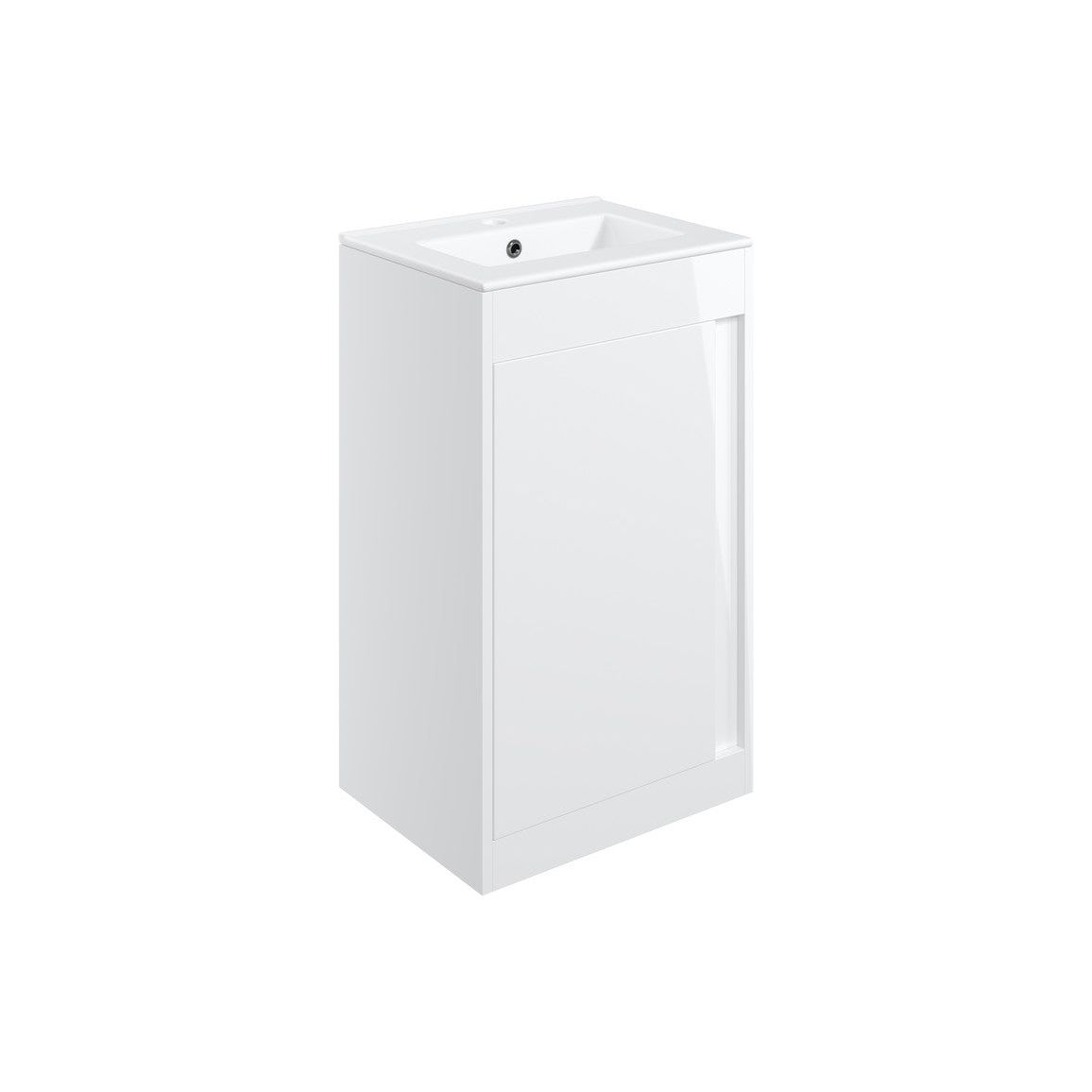 Danbury 510mm Floor Standing Unit Inc. Basin - White Gloss