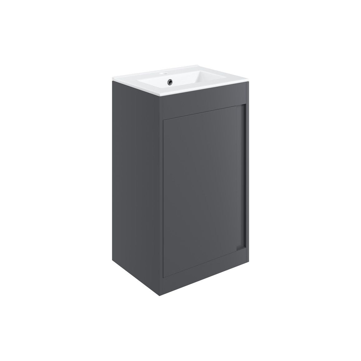 Danbury 510mm Floor Standing Unit Inc. Basin - Matt Graphite Grey