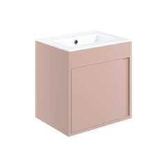 Danbury 510mm Wall Hung Unit Inc. Basin - Matt Antique Rose