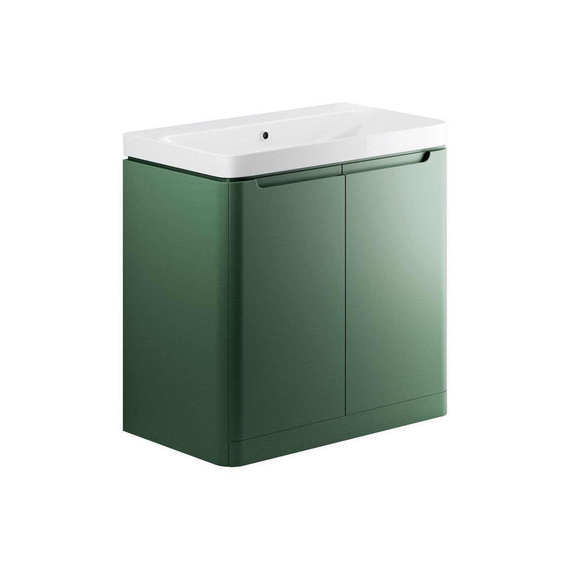 Varley 800mm 2 Door Floor Standing Basin Unit - Matt Sage Green