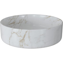 Oscar 355mm Ceramic Round Washbowl & Waste