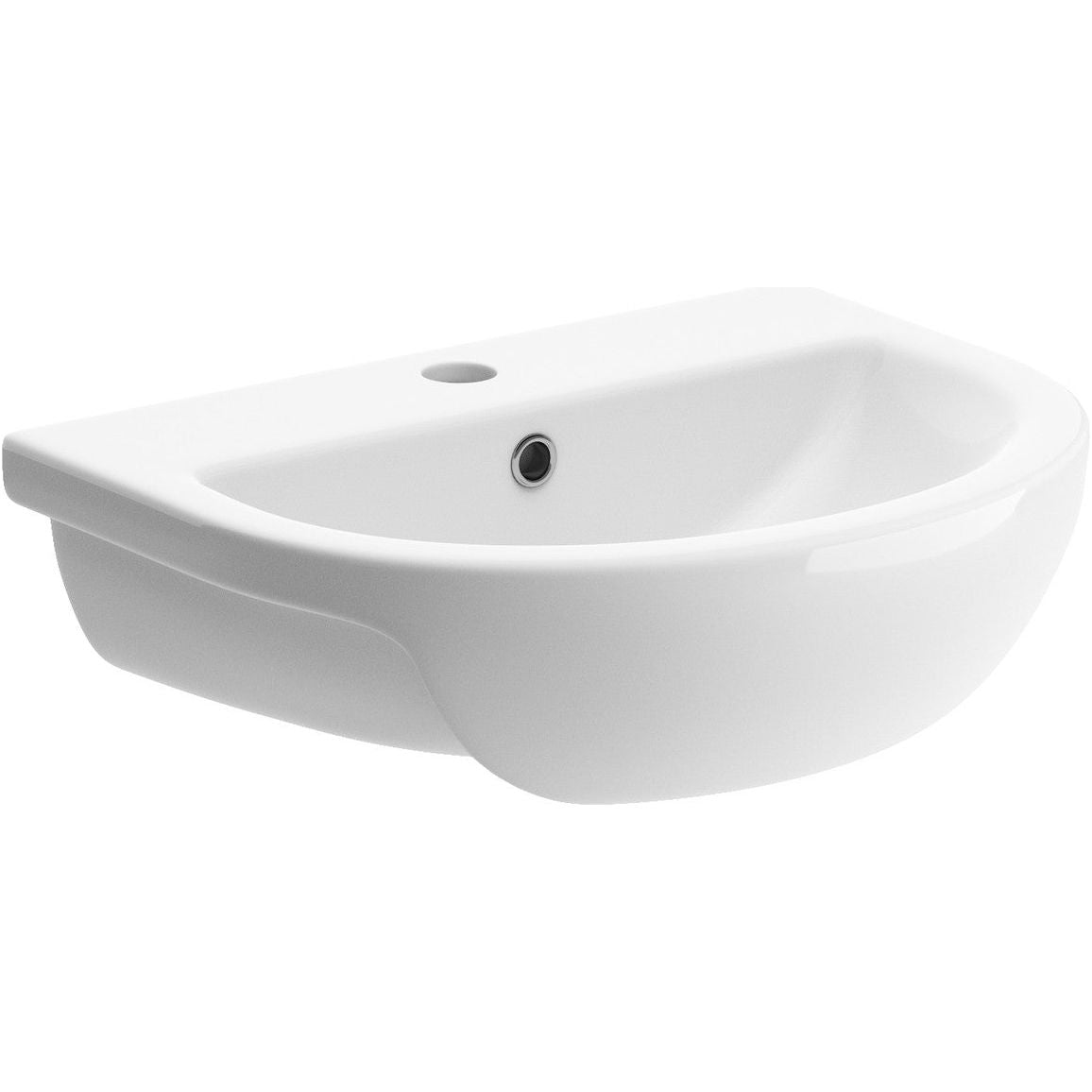 Siena 500x390mm 1TH Semi Recessed Basin