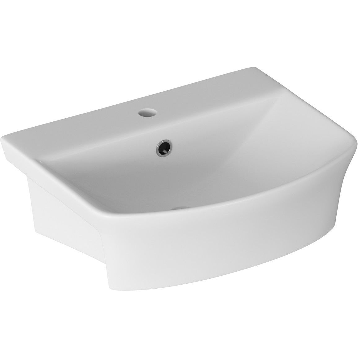 Addison 500x400mm 1TH Semi Recessed Basin