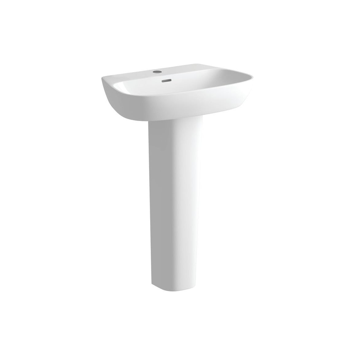 Origin 600x400mm 1TH Basin & Full Pedestal