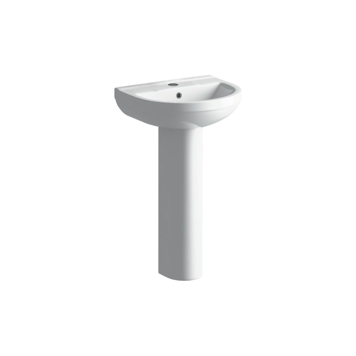 Resort 500x390mm 1TH Basin & Full Pedestal