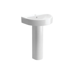 Selena 555x430mm 1TH Basin & Full Pedestal