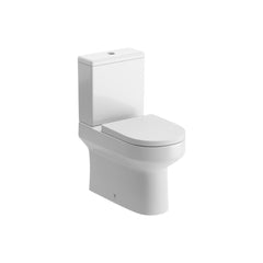 Resort Rimless Close Coupled Fully Shrouded WC & Soft Close Seat