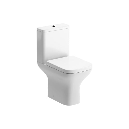 Series 6 Short Projection Close Coupled Open Back WC & Wrapover Soft Close Seat