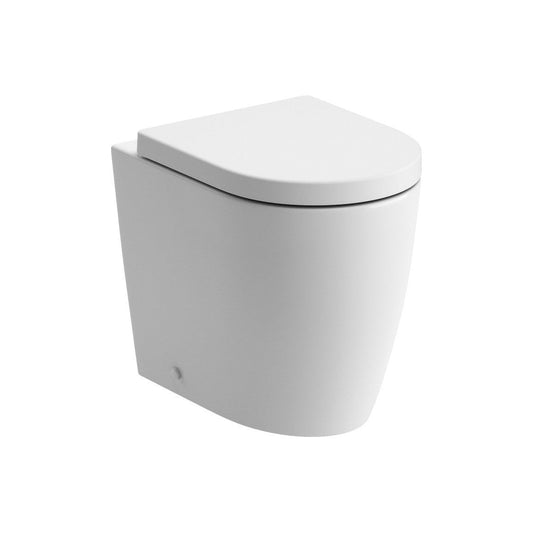 Cara Rimless Back To Wall Comfort Height WC & Soft Close Seat