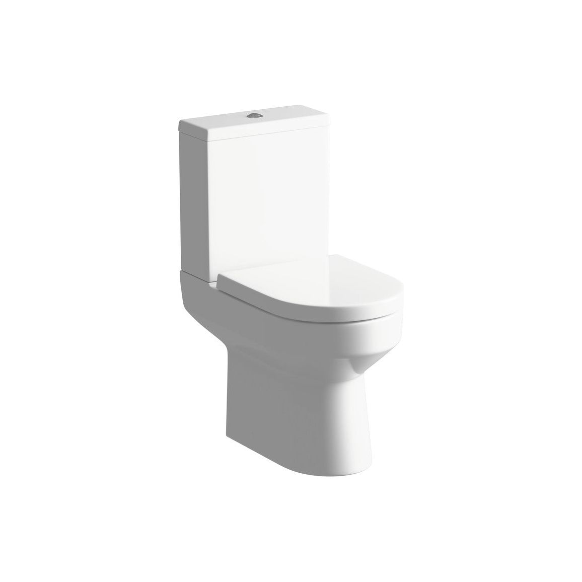 Resort Rimless Close Coupled Open Back WC & Soft Close Seat