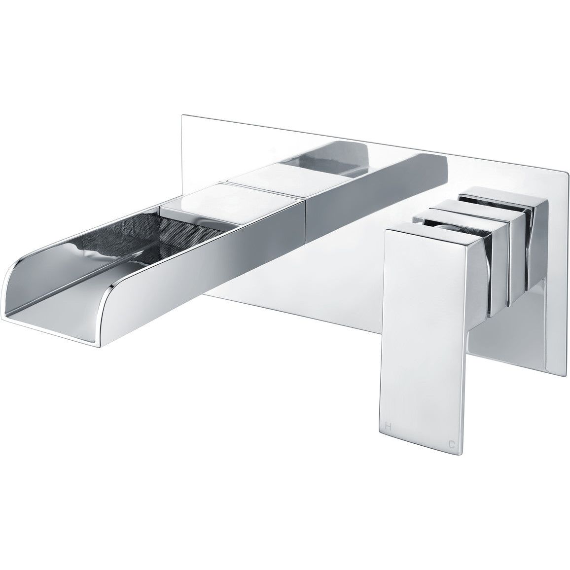 Fall Wall Mounted Basin Mixer - Chrome