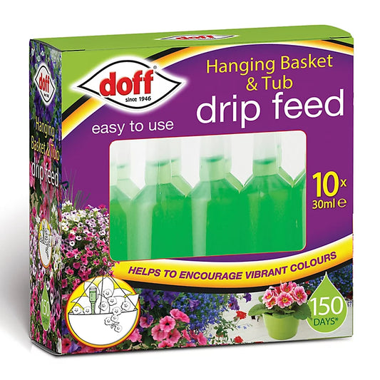 Doff Hang Basket Drip Feeder Pack10