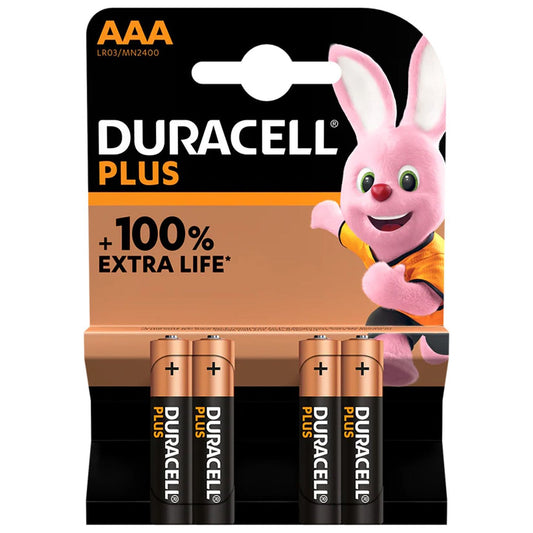 Duracell Plus Power+100% Aaa  4Pk
