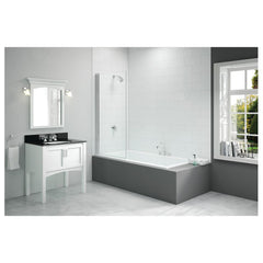 Merlyn 800x1500mm Single Square Bath Screen