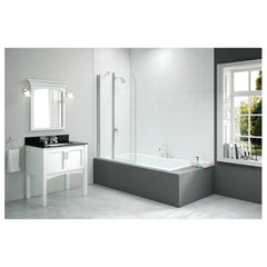 Merlyn 900x1500mm 2-Panel Curved Folding Bath Screen