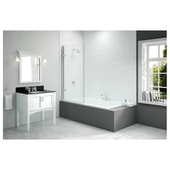 Merlyn 850x1500mm Hinged Square Bath Screen