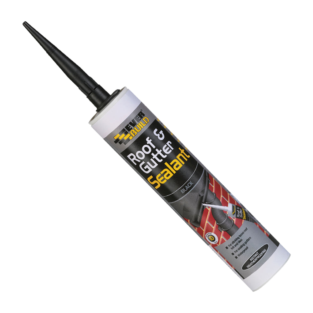 Everbuild Roof & Gutter Sealant Black 295ml