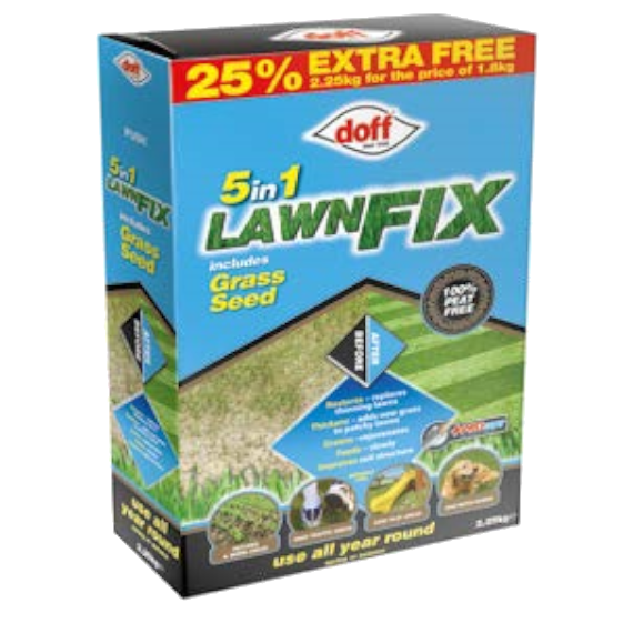 Doff 5In1 Lawn Fix + Grass Seed 2.25Kg