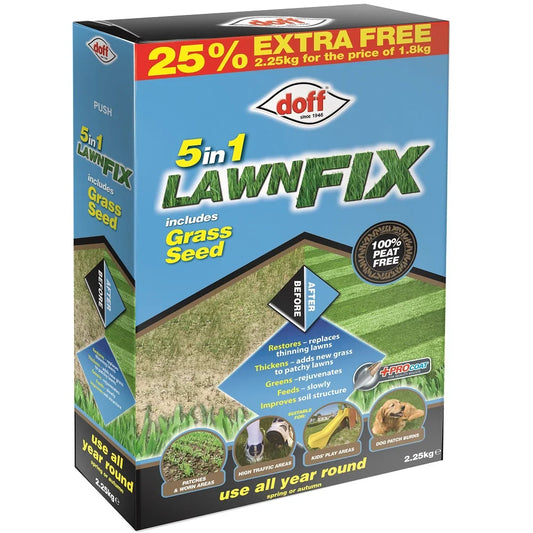 Doff 5 In 1 Lawn Fix Grass Seed 2.25Kg