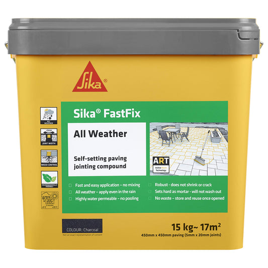 Sika Fastfix All Weather Charcoal T/S, 15Kg