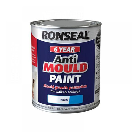 Ronseal 6 Year Anti Mould Paint - Pure Brilliant White