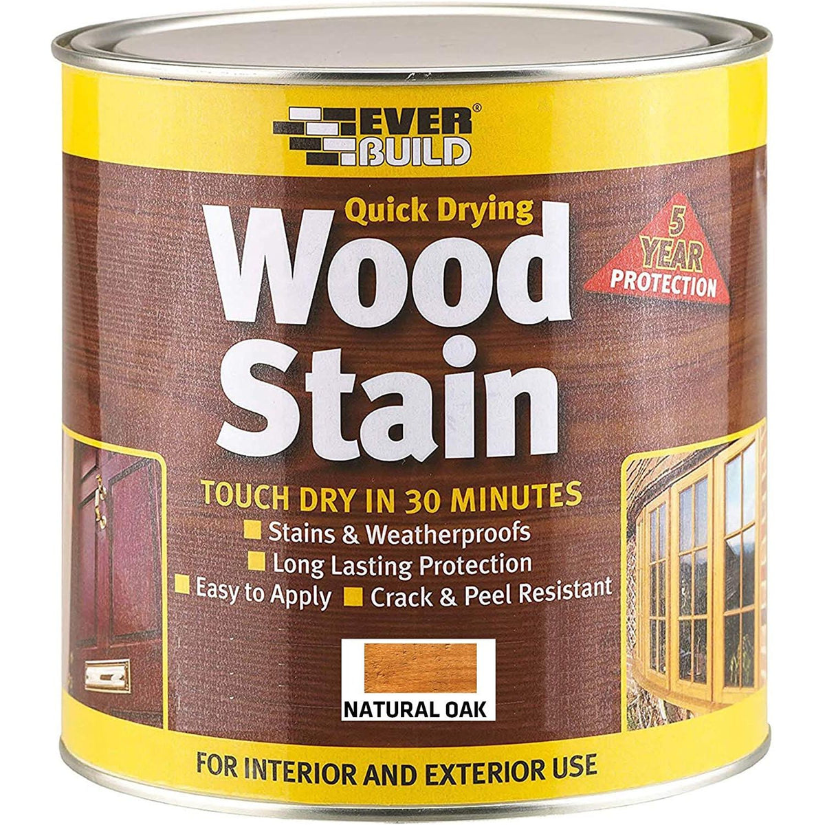 Everbuild Quick Drying Wood Stain - Satin