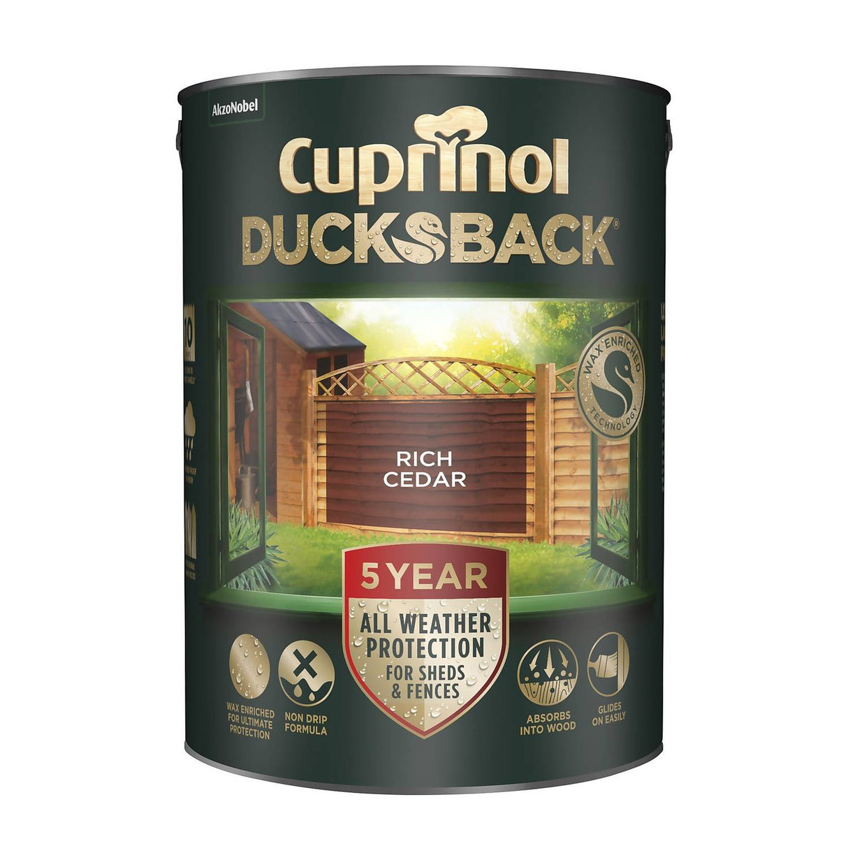 Cuprinol Ducksback 5-Year All-Weather Protection - 5L