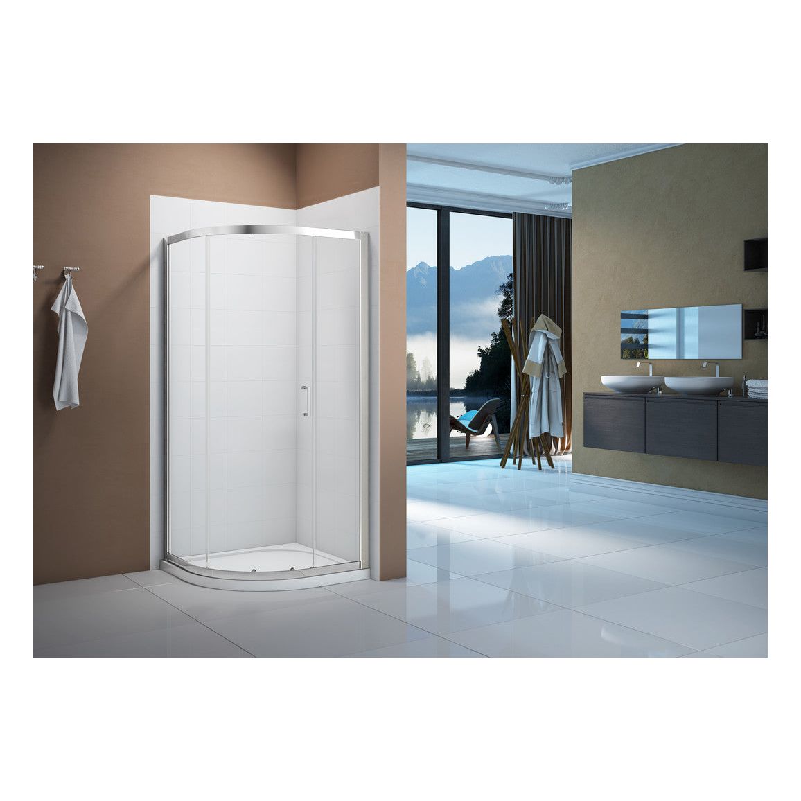 Merlyn Vivid Boost 900mm 1 Door Quadrant