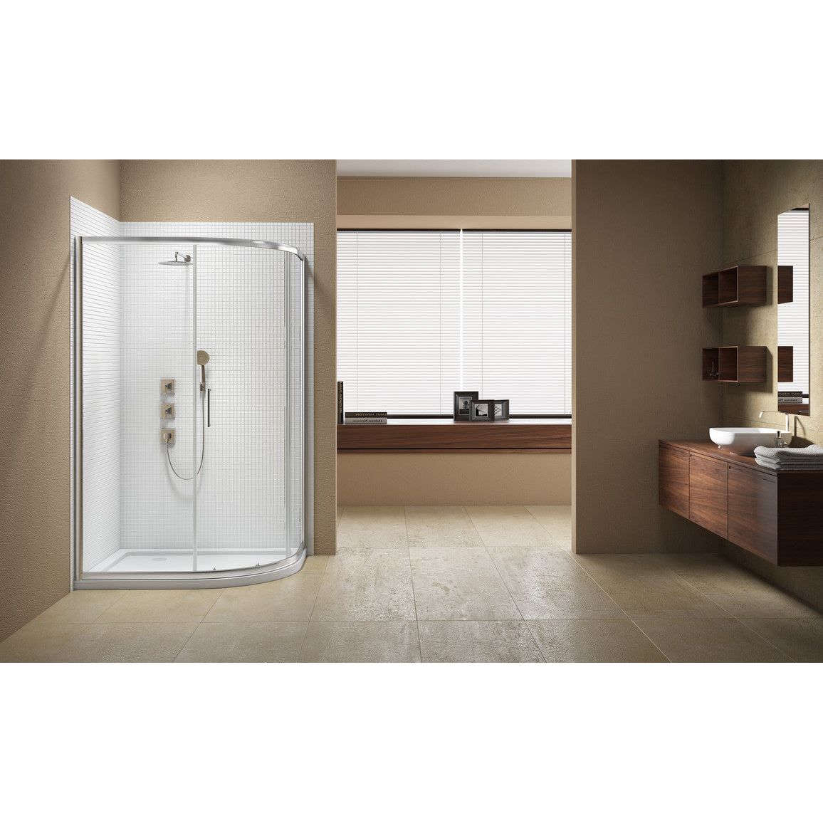 Merlyn Vivid Sublime 1200x900mm 1 Door Offset Quadrant