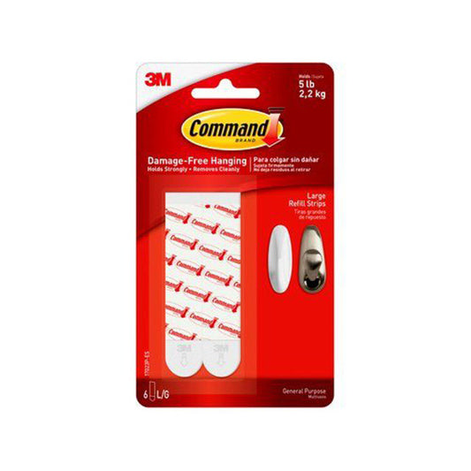 3M Command Large Adhesive and Refill Strips 17023P