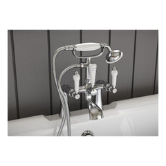 Hydra Bath Pillar Taps - Chrome