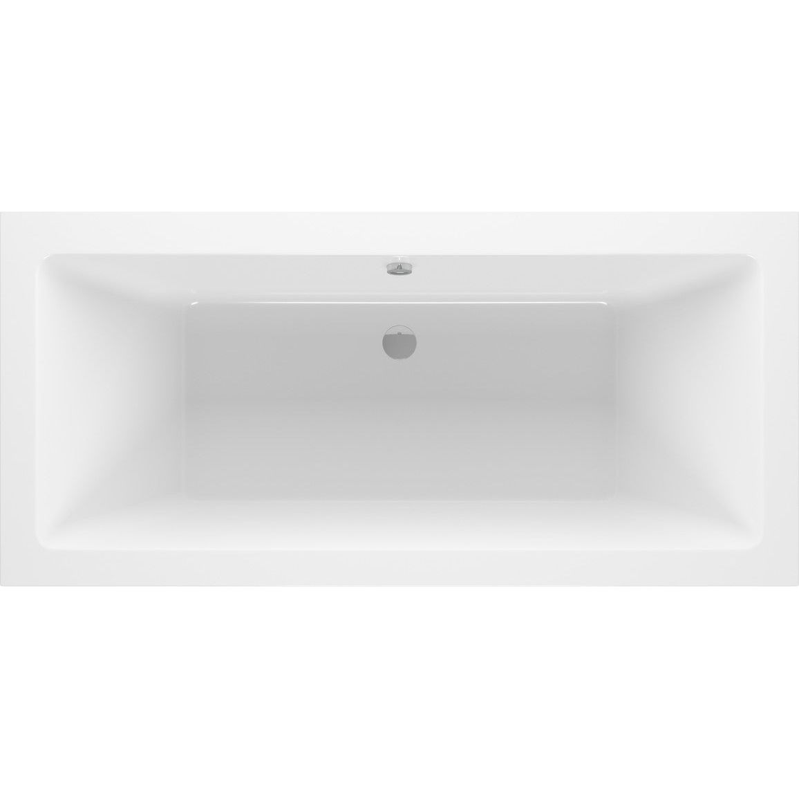 Apollo Square Double End SUPERCAST 1700x750x550mm 0TH Bath w/Legs