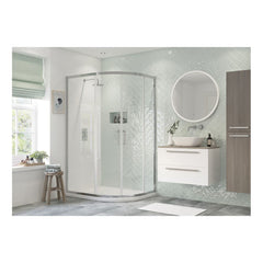 Bella 1200x900mm 2 Door Offset Quadrant - Chrome