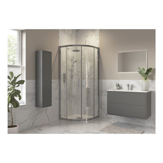 Casa 900x900mm 2 Door Quadrant - Chrome