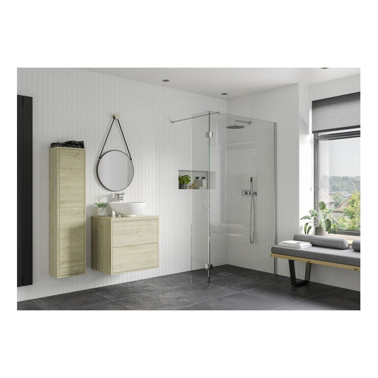 Casa Optional 300mm Wetroom Splash Panel - Chrome