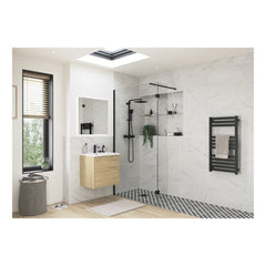 Casa Optional 300mm Wetroom Splash Panel - Black