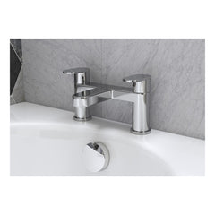 Phase Bath Filler - Chrome